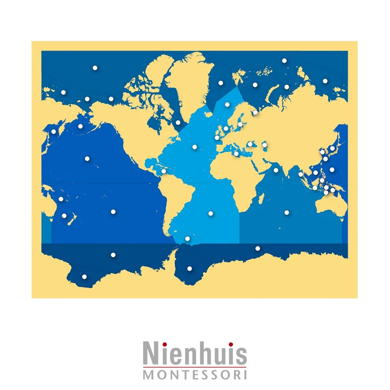 Planisphère des Mers et Océans