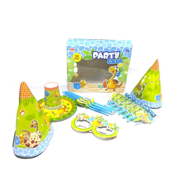 Pack Anniversaire Dinosaure 36 pcs