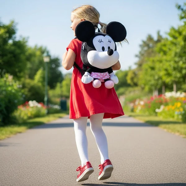 Cartable et Peluche Minnie 2 en 1