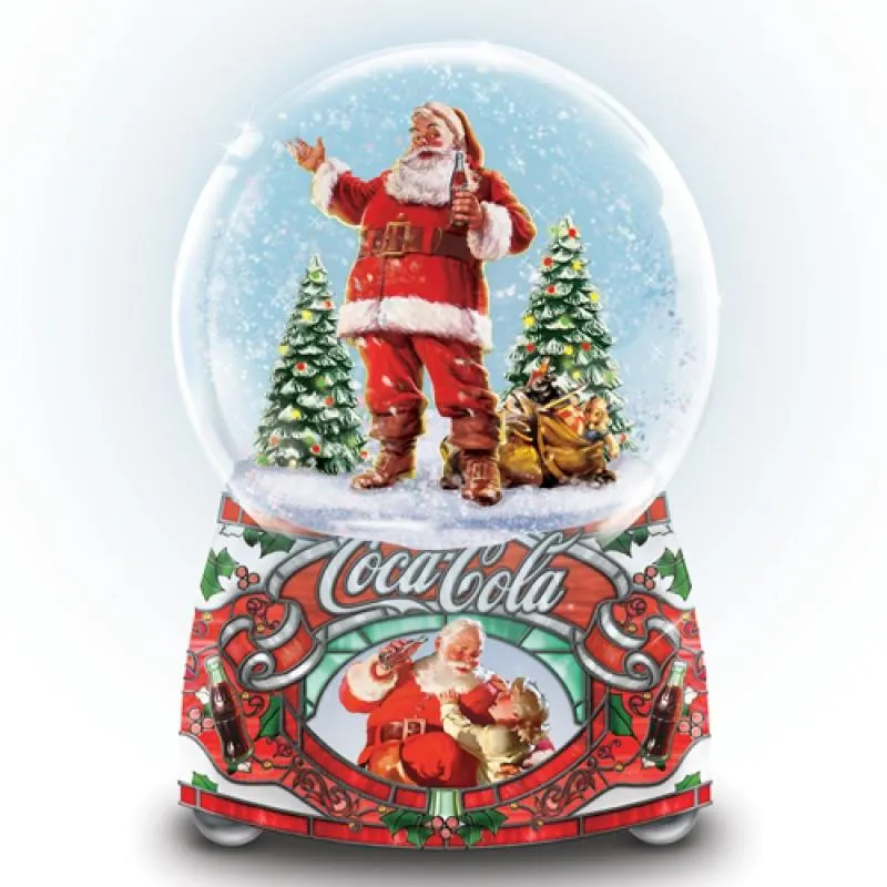 Coca-Cola Share the Joy Illuminated Musical Glitter Globe / Globe musical scintillant illuminé « Partagez la joie »