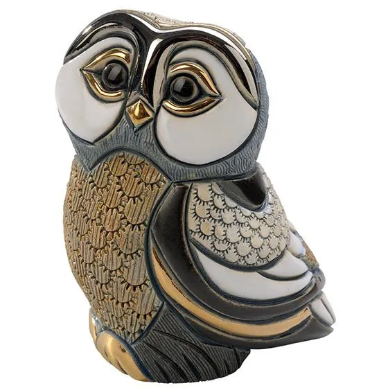 De Rosa Collections Blue Tawny Owl Figurine / Figurine de hibou Blue Tawny