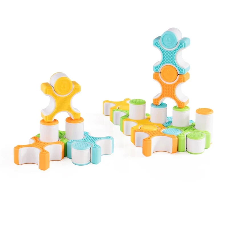 Guidecraft Grippies Magnetic Stackers 24Pcs / Empileurs magnétiques 24 pièces