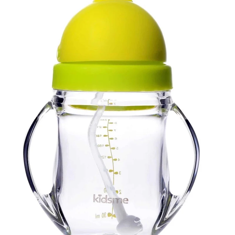 Tritan Training Cup With Straw Green / Gobelet d'entraînement Tritan avec paille verte