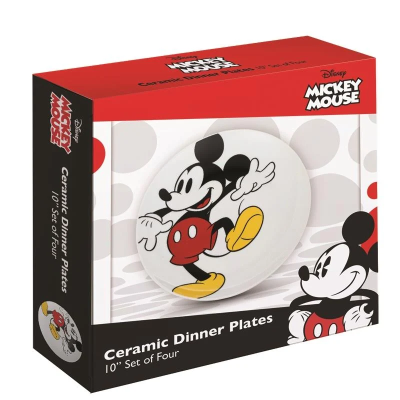 Mickey Mouse 4Pcs Plate Set / Ensemble de 4 assiettes