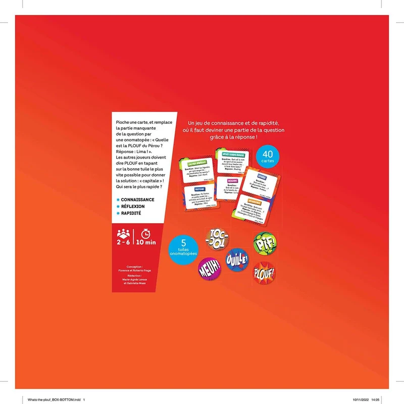 Hachette - what's the plouf - jeu de société - 7 ans+