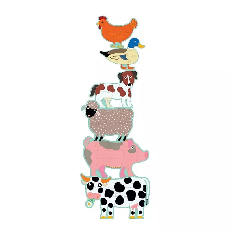 Djeco - Puzzle - Maxi géant - Honoré et ses amis - 🧒 2 ans+