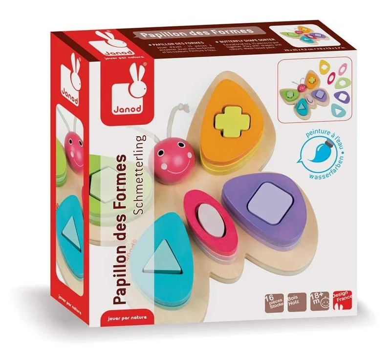 Janod Stacking Butterfly / Papillons Des Formes