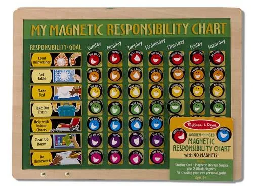 Melissa & Doug Magnetic Responsibility Chart / Melissa & Doug Tableau de responsabilités magnétique