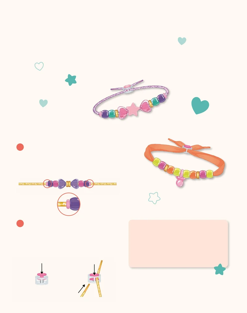 Mes Bracelets So Sweet – Coffret Créatif Perles, Rubans & Liens Brillants
