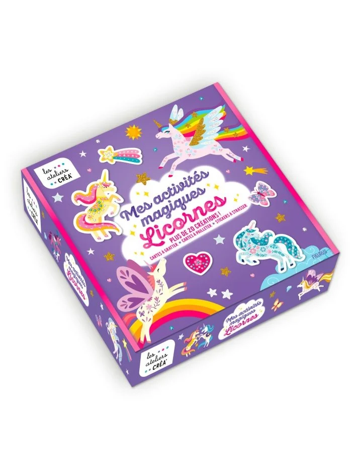 Mes Activités Magiques Licornes – Coffret Créatif + de 20 Créations Féeriques