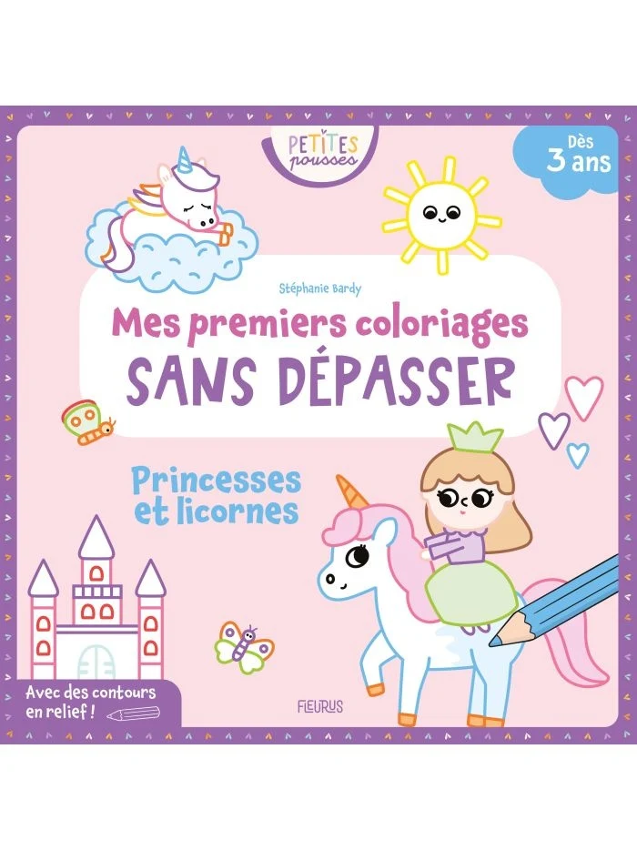 Mes Premiers Coloriages Sans Dépasser – Princesses et Licornes | Maternelle