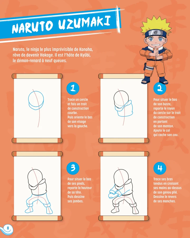 Apprends à Dessiner Naruto – Chibis Vol. 2 | Livre de Dessin Manga Officiel
