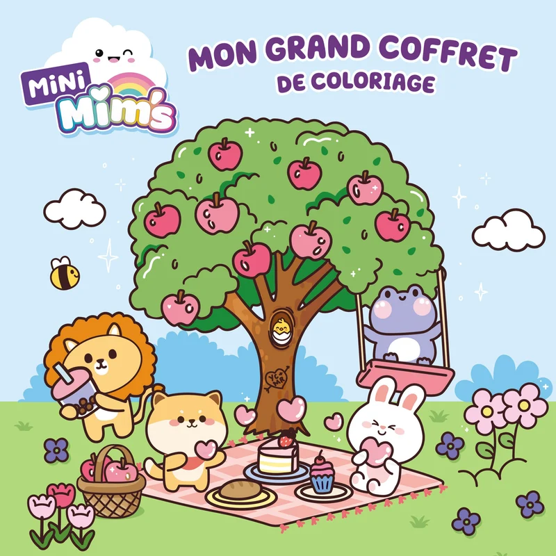 Mon Grand Coffret de Coloriage – 32 Coloriages + 8 Feutres à Alcool | Mini Mim's