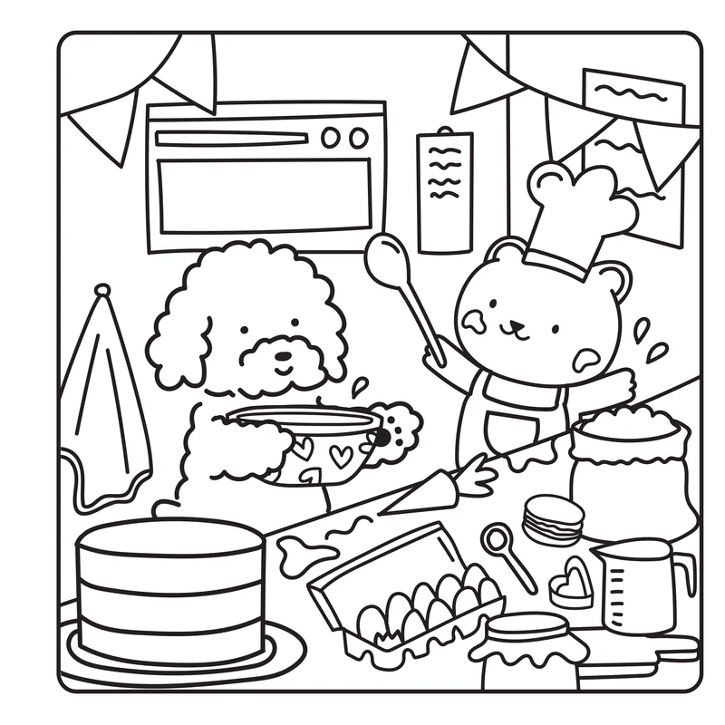 Coffret Les Colos Cocooning – Livre de coloriage et 10 feutres à alcool double-mines