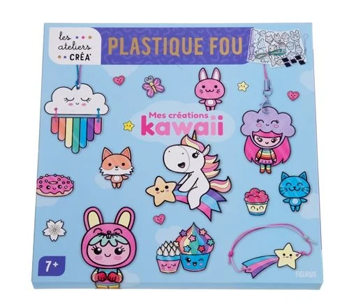 Plastique Fou Mes Créations Kawaii – Kit Créatif Bijoux, Grigris & Aimants