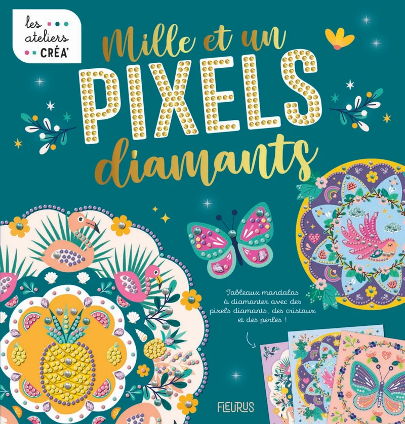 Mille et Un Pixels Diamants – Coffret Diamond Painting Mandala avec Cadre