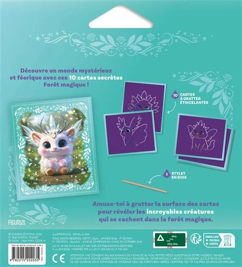 Cartes à Gratter Étincelantes Forêt Magique PRECIOSA – Fantasy Dreams