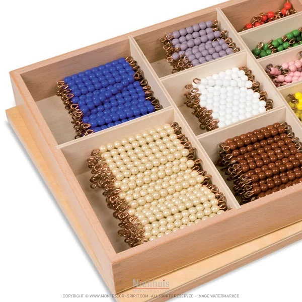 Boite de perles pour la multiplication indiv. verre