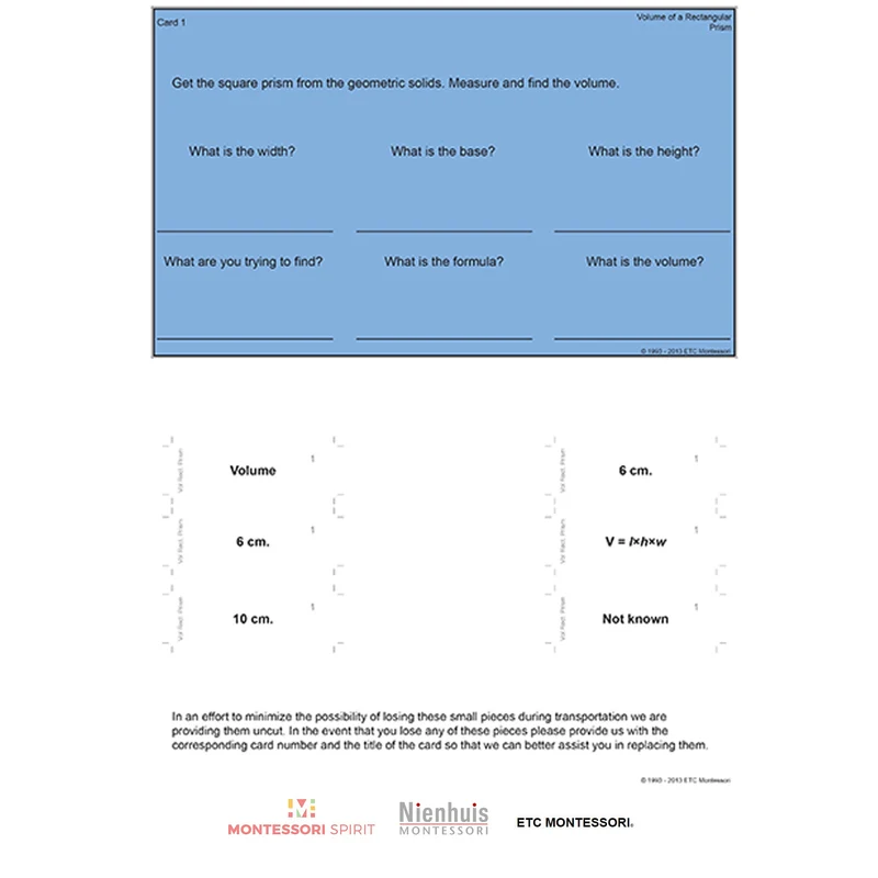 Upper Elementary Geometry - Volume