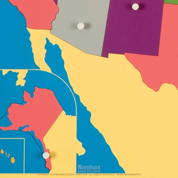 Carte puzzle des Etats-Unis