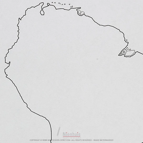 Silhouette d'Amérique du Sud x50