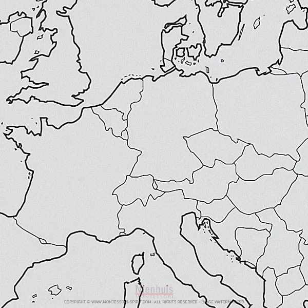 Carte des états de l'Europe x50
