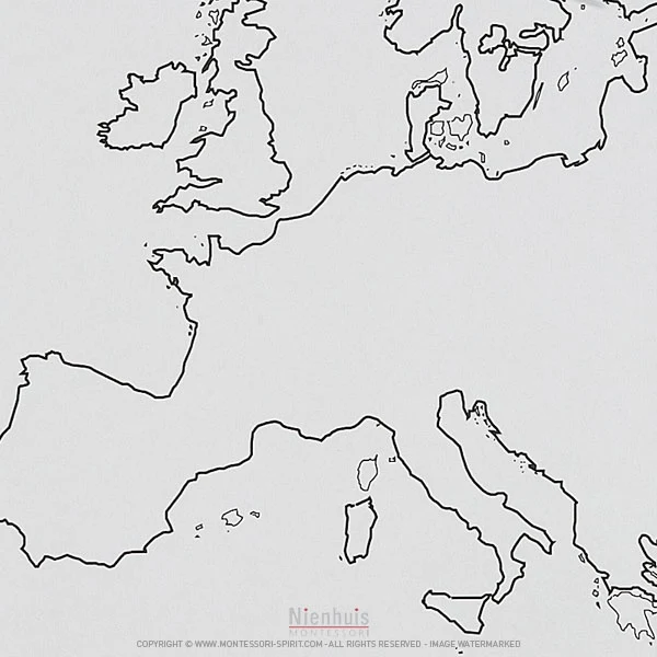 Silhouette de l'Europe x50