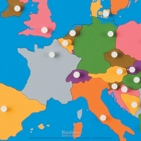 Carte puzzle de l'Europe