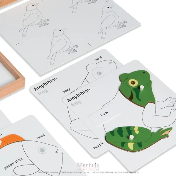 Exercices autour des puzzles d'animaux