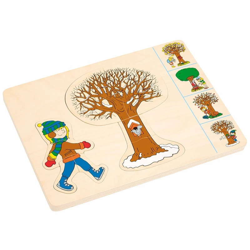 Puzzle des saisons en 4 couches