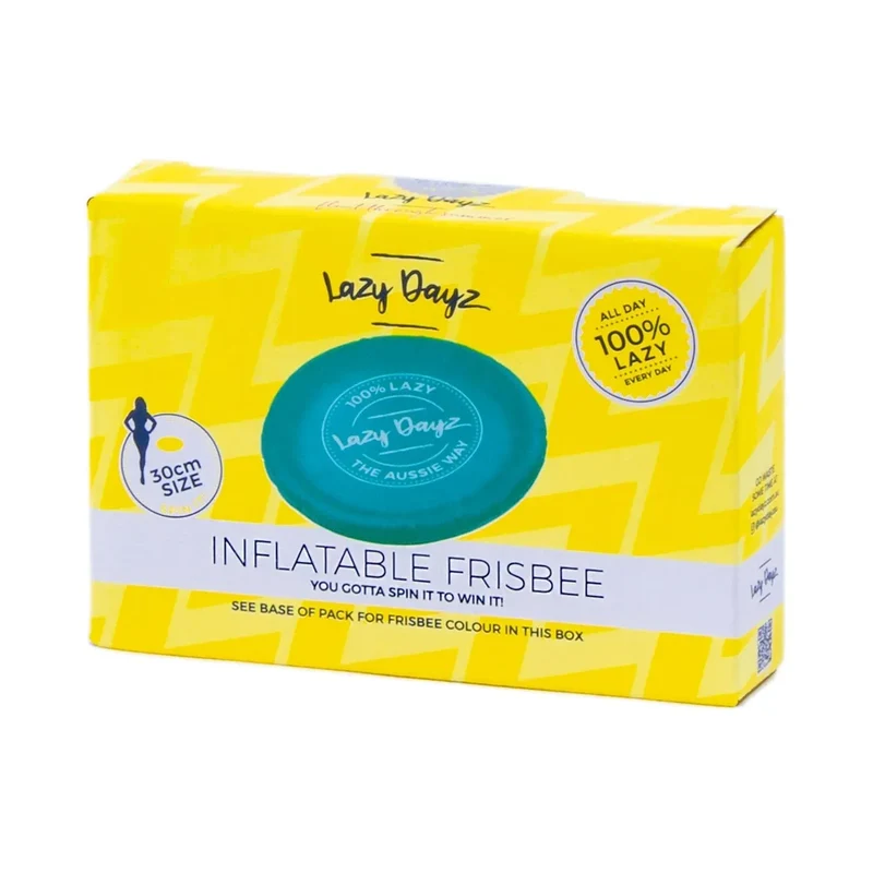 Teal Lazy Dayz Inflatable Frisbee