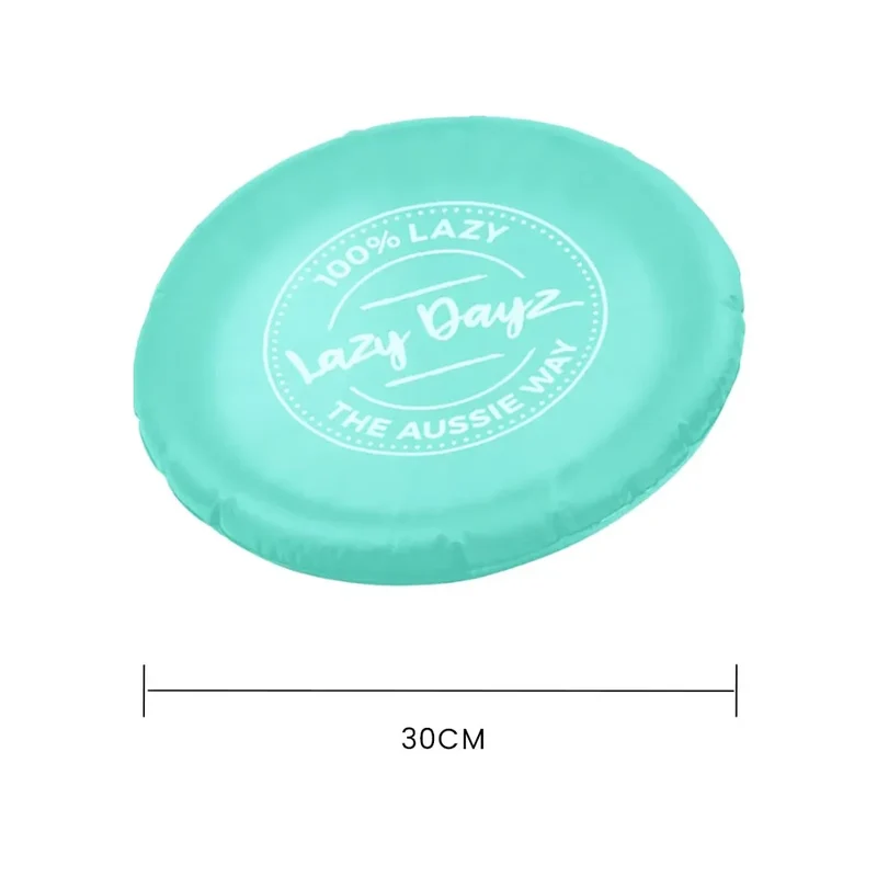 Teal Lazy Dayz Inflatable Frisbee