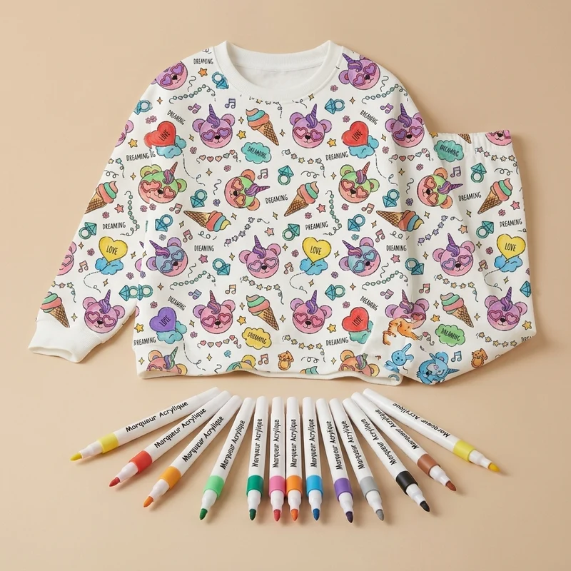 Coloriage Montessori Pyjama
