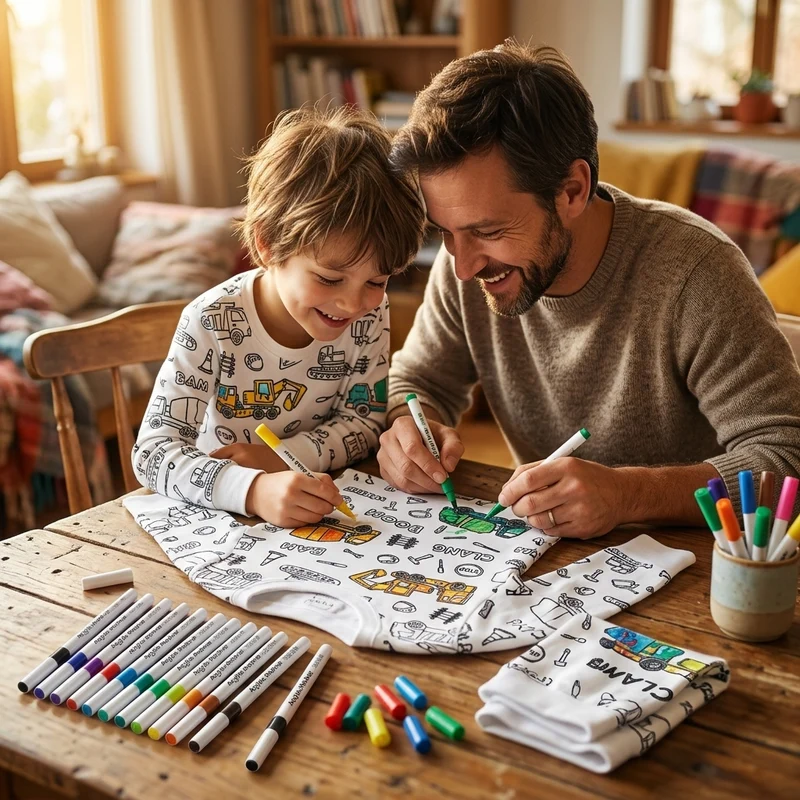 Coloriage Montessori Pyjama