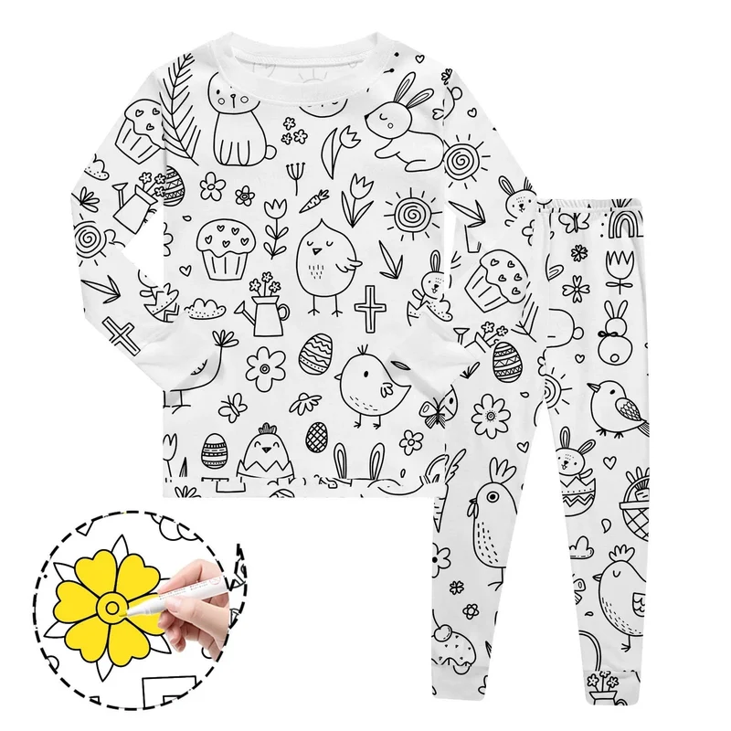 Coloriage Montessori Pyjama