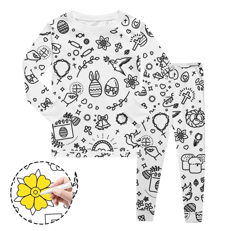 Coloriage Montessori Pyjama