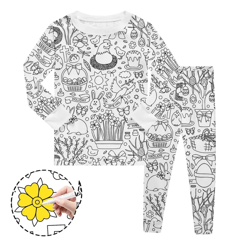 Coloriage Montessori Pyjama