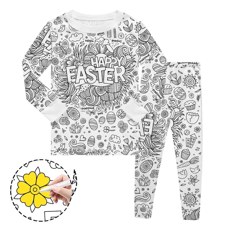 Coloriage Montessori Pyjama