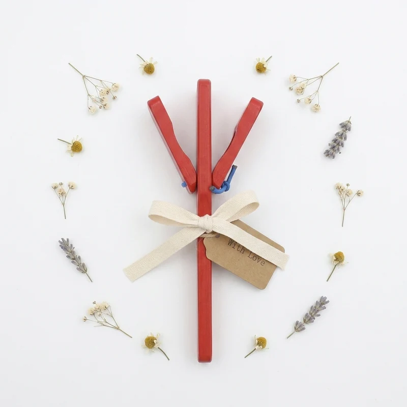 Castagnettes en Bois Enfant – Jouet Musical Montessori dès 1 an