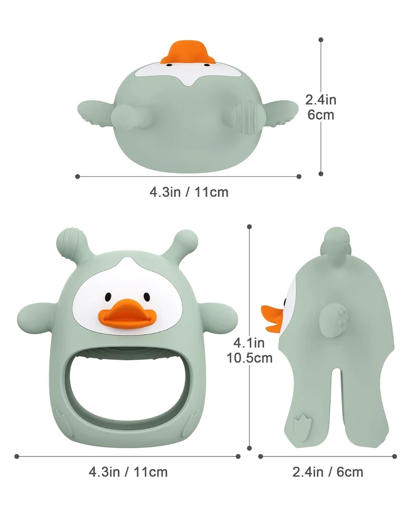 Canard de dentition Montessori - Éveillez la curiosité de bébé