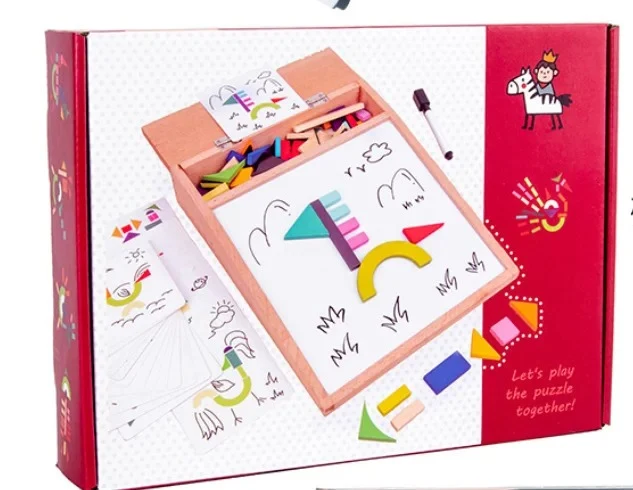 🧲 Puzzle Magnétique Montessori – Tableau Créatif & Éducatif pour Enfant