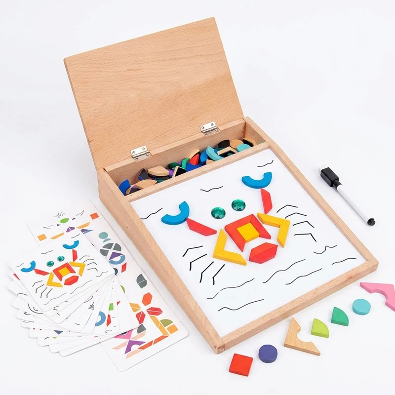 🧲 Puzzle Magnétique Montessori – Tableau Créatif & Éducatif pour Enfant