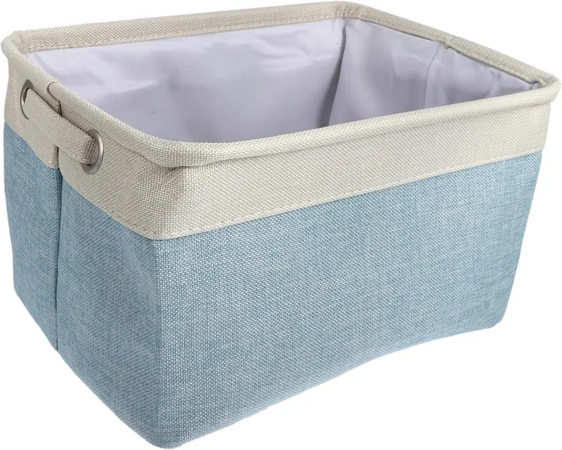 Panier de rangement en tissu Luxe Organize