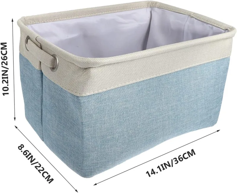 Panier de rangement en tissu Luxe Organize