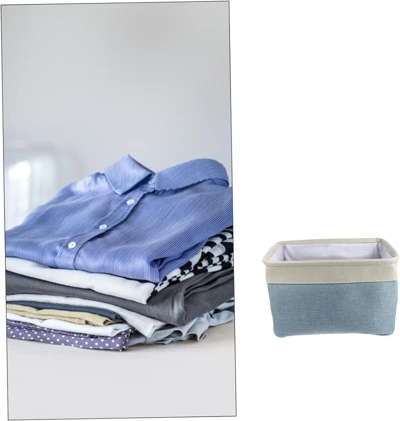 Panier de rangement en tissu Luxe Organize
