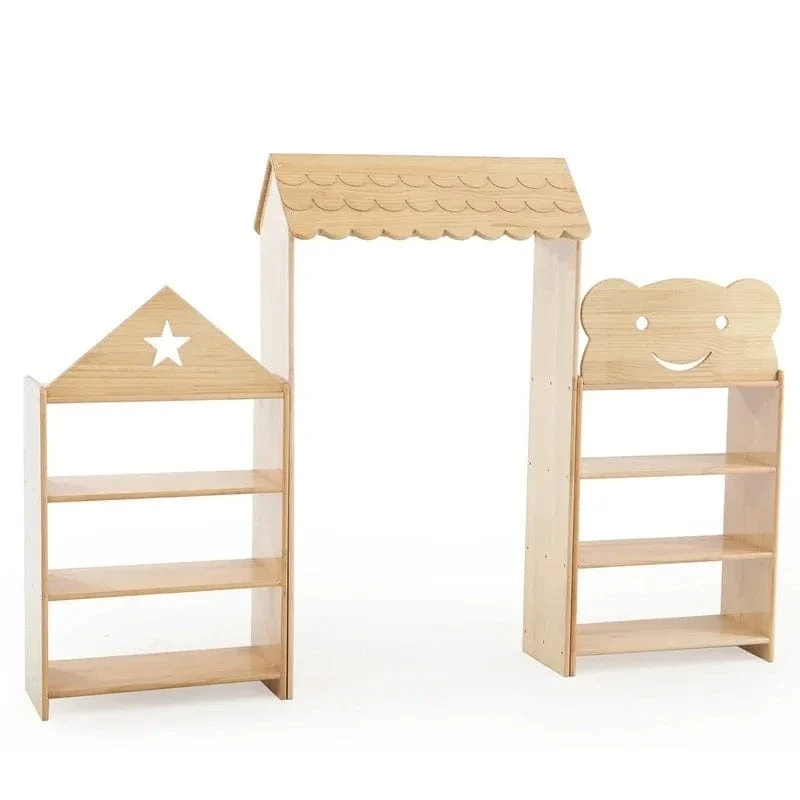 Armoire de rangement en bois Montessori