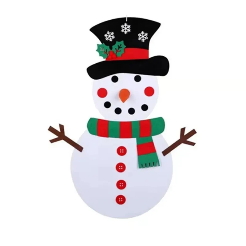 Les enfants créent leur propre Bonhomme de Neige de Noël.