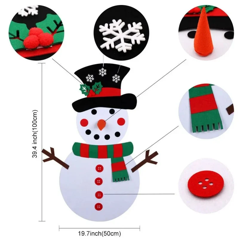 Les enfants créent leur propre Bonhomme de Neige de Noël.