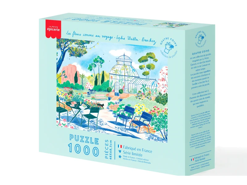 Puzzle 1000 pièces Les fleurs comme un voyage – La Petite Épicerie