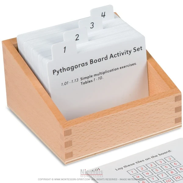 Exercices pour tableau de pythagore (en anglais)